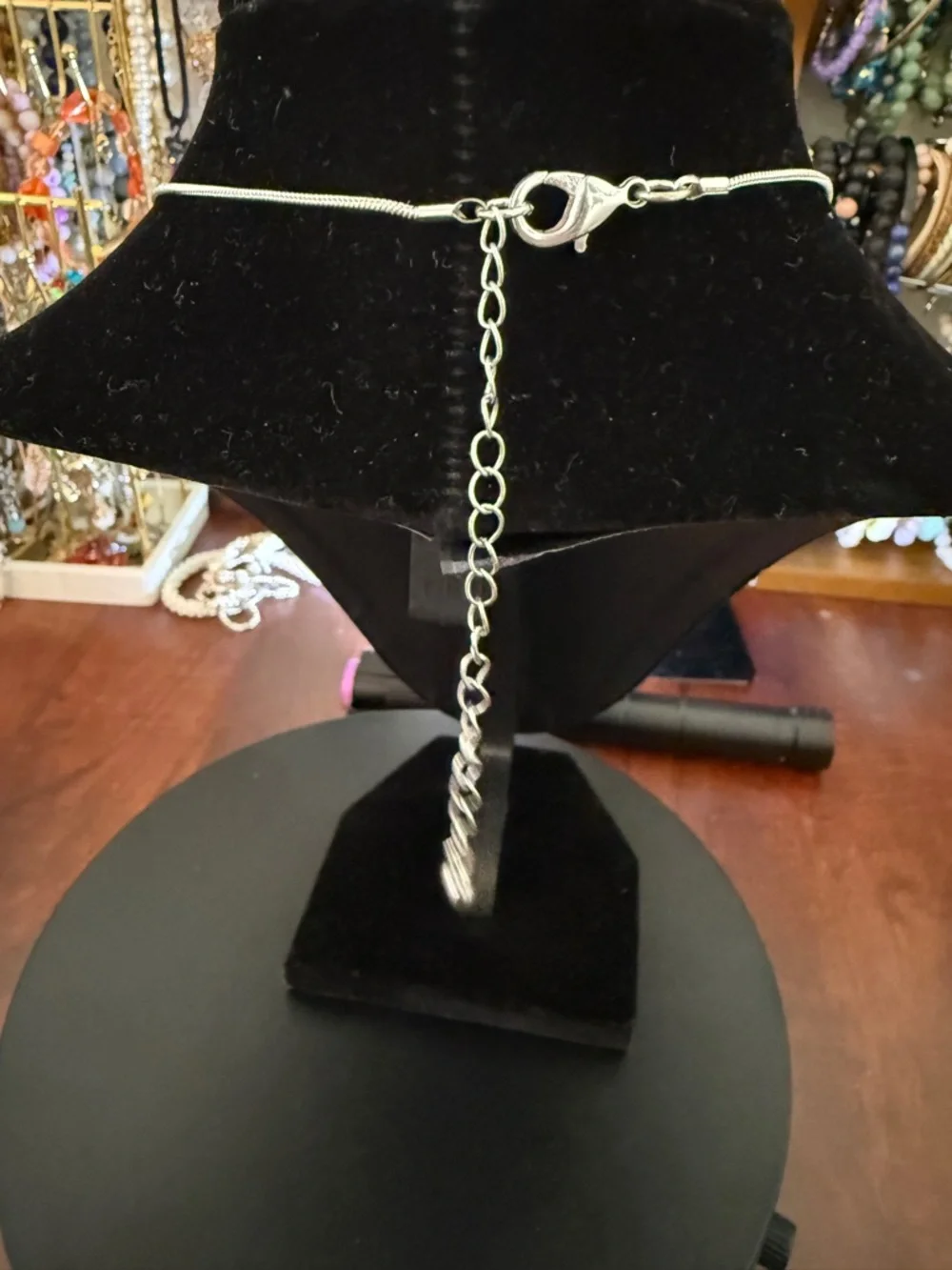 Infinity Style Teardrop Pendant Necklace